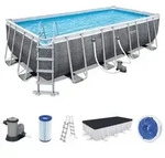 Power SteelTM Frame Pool Komplett-set Mit Filterpumpe 549 X 274 X 122 Cm,