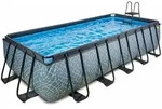 Exit Stone Pool 540x250x122cm Mit Sandfilterpumpe - Grau