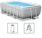 Intex - Frame Pool Set Prism Quadra 300 X 175 X 80 Cm Rechteckpool Set