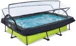 Exit Toys - Exit Lime Pool 300x200x65cm Mit Filterpumpe Und Abdeckung - Gr&uuml;n
