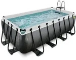 Exit Toys - Exit Black Leather Pool 400x200x122cm Mit Filterpumpe - Schwarz
