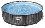 Steel Pro MaxTM Frame Pool-set Mit Filterpumpe &Oslash; 366 X 100 Cm, Holz-optik