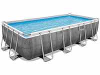 Power Steel™ Frame Pool Komplett-Set mit Filterpumpe 488 x 244 x 122 cm,