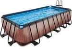 Exit Toys - Exit Wood Pool 540x250x122cm Mit Sandfilterpumpe - Braun