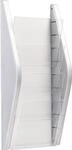 Prospekthalter H540xb280xt80mm Din A4 Hoch Silber
