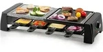 Raclettgrill Mit Steingrill F&uuml;r 8 Personen Inklusive 8 Pf&auml;nnchen Und 1200 Watt