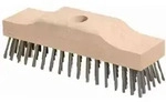 N&radic;&part;lle Profi Brush - Stahldrahtschrubber 22 Cm Aus Sattelholz Mit Stielloch