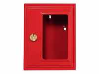 Burg Wachter - Burg-W Notschlüsselbox rot lackiert 6160 mit Glasscheibe, ohne Hammer