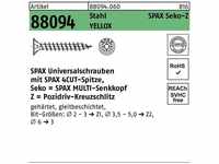 Schraube r 88094 Senkkopf m.Spitze/Kreuzschl.-PZ 4,5 x 45/39-Z Stahl galvanisch
