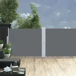 Ausziehbare Seitenmarkise 140x1200 Cm Anthrazit - Vidaxl