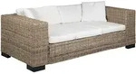 Vidaxl - 3-sitzer Sofa Echtes Rattan