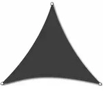 Siena Garden - Solino Sonnensegel Grau 180g/m2 Hdpe, 3-eckig, 5x5x5m