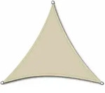Siena Garden - Solino Sonnensegel Ecru 180g/m2 Hdpe, 3-eckig, 3,6x3,6x3,6m