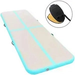 Vidaxl Inflatable Gymnastics Mat With Pump 700x100x10 Cm Pvc Green