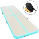 Vidaxl Inflatable Gymnastics Mat With Pump 600x100x10 Cm Pvc Green