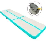 Vidaxl Inflatable Gymnastics Mat With Pump 600x100x20 Cm Pvc Green
