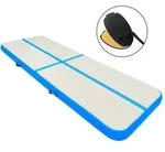 Vidaxl Inflatable Gymnastics Mat With Pump 400x100x20 Cm Pvc Blue