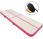 Vidaxl Inflatable Gymnastics Mat With Pump 400x100x20 Cm Pvc Pink