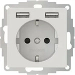 2usb - Inchargepro Usb Aa Steckdose 12w 2.4a Mattes Wei&szlig;