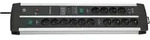 Premium-protect-line Duo Gaming-steckdosenleiste 14-fach ,schwarz/silber,...