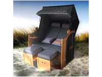 Strandkorb Deluxe 2-Sitzer xxl für 2 Personen 120cm breit mehrere Designs incl.