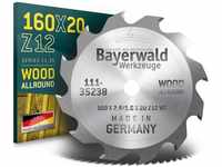 Bayerwald Werkzeuge - hm Kreissägeblatt - 160 x 2.6/1.6 x 20 Z12 wz