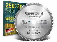 Bayerwald Werkzeuge - hm Kreissägeblatt - 250 x 3.2/2.2 x 30 Z80 wz vw