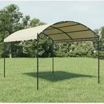 Pavillon Stoff Creme Vidaxl