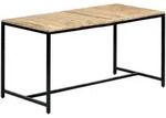 Esstisch 140x70x75 Cm Raues Mangoholz Vidaxl