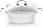 Fissler Edelstahlbr&auml;ter Secural Eckig, Br&auml;ter, Mit Glasdeckel, 28 Cm,