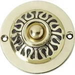 Heidemann - Klingeltaster Virgo Messing-poliert Inkl. Klingelkontakt &Oslash;xt 55x15mm
