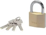 Hochsicheres Vorh&auml;ngeschloss Aus Massivem Messing, 50 Mm Master Lock