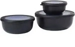 Rosti Mepal 106230041100 Cirqula 3-teilig Kunststoff, Nordisch Schwarz, 19,5 X 19,2 X
