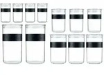 Bodum Presso Set Mit 12 Transparenten Aufbewahrungsgl&auml;sern