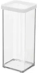 Rotho Kunststoffbox, B 10 X T 10 X H 21,4 Cm, 1,5 L, Transparent/wei&szlig; Rotho