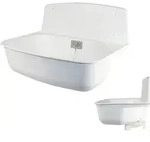 Haas Kunststoff Ausgussbecken Marion, Abflussbecken Weiss, Komplett Set, 6200