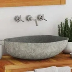 Waschbecken Flussstein Oval (45-53)x(34-41) Cm - Vidaxl