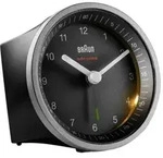 Bc 07 Sb-dcf Funkwecker Silber-schwarz - Braun