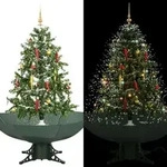 Schneiender Weihnachtsbaum Mit Schirmfu&szlig; Gr&uuml;n 140 Cm Vidaxl