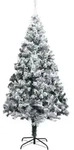 K&uuml;nstlicher Weihnachtsbaum Mit Schnee Gr&uuml;n 240 Cm Pvc Vidaxl