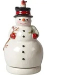 Spieluhr, Schneemannfigur Nostalgische Melodie Villeroy & Boch