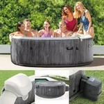 Whirlpool Intex Pure Spa Bubble Massage Greywood Deluxe &Oslash; 216 X 71 Cm Grau