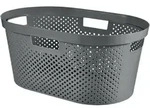 Panier Curver&reg; Infinity Recycled, 40 L, Anthracite, 59x39x27 Cm, Pour Le Linge