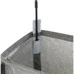 Waschkorb Mit Deckel Und Rollen, Schmaler Textilbeh&auml;lter - 43 L, 60 X 18,5 X...
