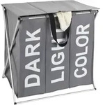 Dreifach W&auml;schekorb, Klappbarer W&auml;schekorb Trio Top - 57 X 57 X 38 Wenko