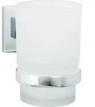 Fackelmann - Mare Glas Mit Halter Verchromt Zahnputzbecher Wasserglas