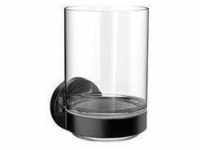 Emco round Glashalter, aus Kristallglas, 4320, Farbe: Schwarz - 432013300