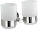 Zahnputzbecherhalter Duo Bosio Edelstahl Gl&auml;nzend, Silber Gl&auml;nzend, Edelstahl