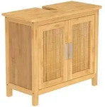 Bambus Waschbeckenunterschrank