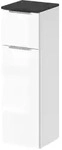 Vicco - Midischrank Otis, Wei&szlig; Hochglanz, 30 X 95 Cm